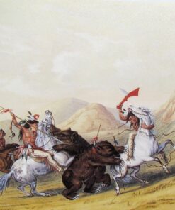 Atacando o Urso Pardo – George Catlin George Catlin Master Apollon