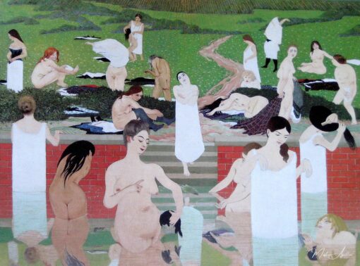 O banho, noite de verão – Félix Edouard Vallotton Félix Vallotton Master Apollon