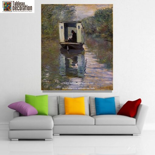 O Barco-Oficina – Quadro de Monet Claude Monet Master Apollon 7