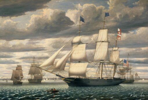 O barco clipper “Southern Cross” saindo do porto de Boston, 1851 – Fitz Henry Lane Fitz Henry Lane Master Apollon 2