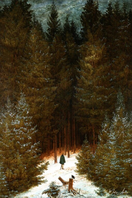O Caçador na Floresta – Caspar David Friedrich Caspar David Friedrich Master Apollon