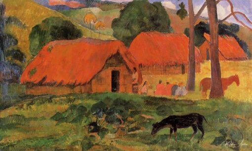 O cachorro na frente da cabana – Paul Gauguin Paul Gauguin Master Apollon
