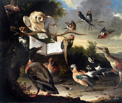 O concerto dos pássaros – Melchior d’Hondecoeter Melchior d'Hondecoeter Master Apollon