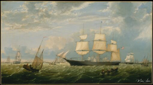 O Golden State entrando no porto de Nova York, 1854 – Fitz Henry Lane Fitz Henry Lane Master Apollon 2