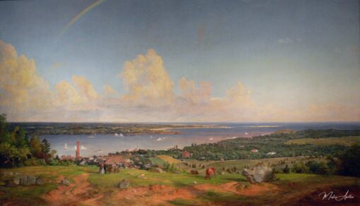 O estreito desde Staten Island – Jasper Francis Cropsey Jasper Francis Cropsey Master Apollon