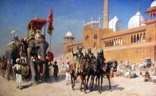 O grande Mogol e sua corte voltando da grande mesquita de Delhi – Edwin Lord Weeks Edwin Lord Weeks Master Apollon