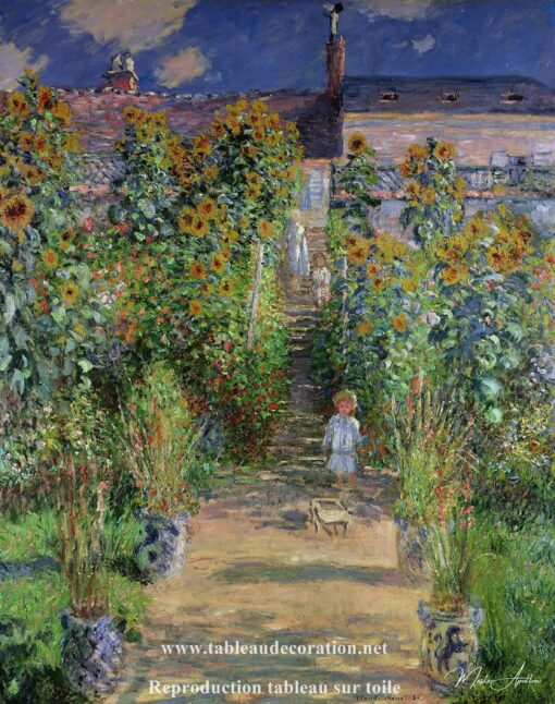 O Jardim de Monet em Vétheuil – Claude Monet Claude Monet Master Apollon