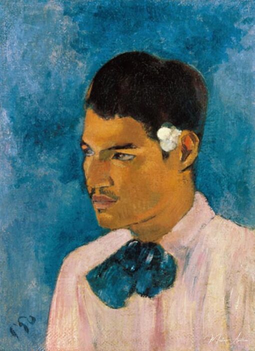 O jovem homem com a flor – Paul Gauguin Paul Gauguin Master Apollon