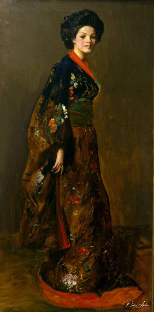 O Kimono Azul – Robert Henri Robert Henri Master Apollon