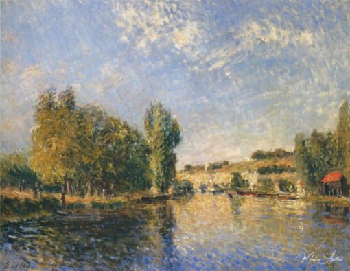 Le Loing em Moret – Alfred Sisley Alfred Sisley Master Apollon