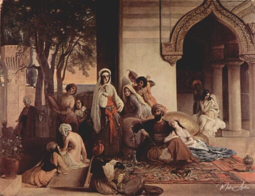O novo favorito (Cena de harém) – Francesco Hayez Francesco Hayez Master Apollon