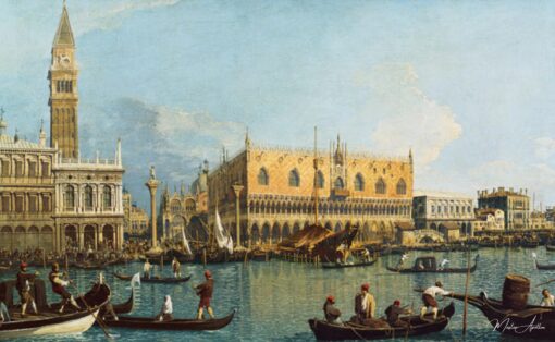 O palácio dos Doges com a Piazzetta – Giovanni Antonio Canal Giovanni Antonio Canal Master Apollon