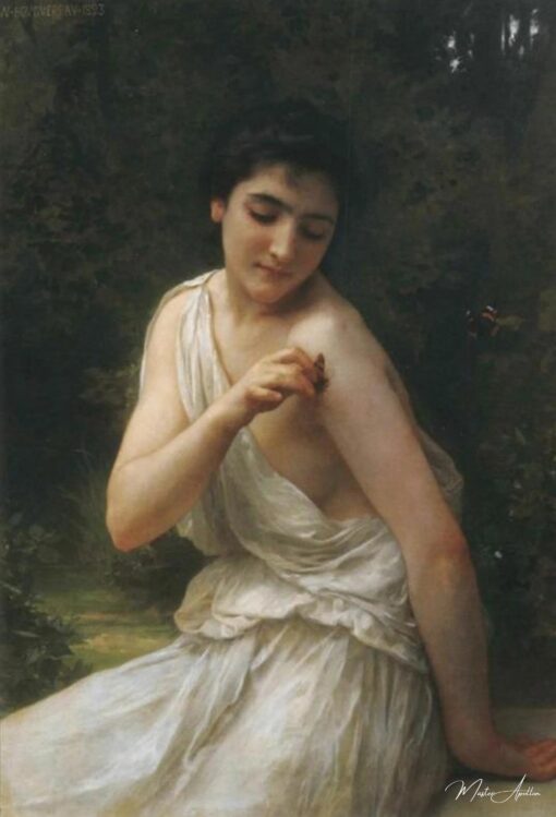 O título em português brasileiro é: “A Borboleta – William Bouguereau William Bouguereau Master Apollon