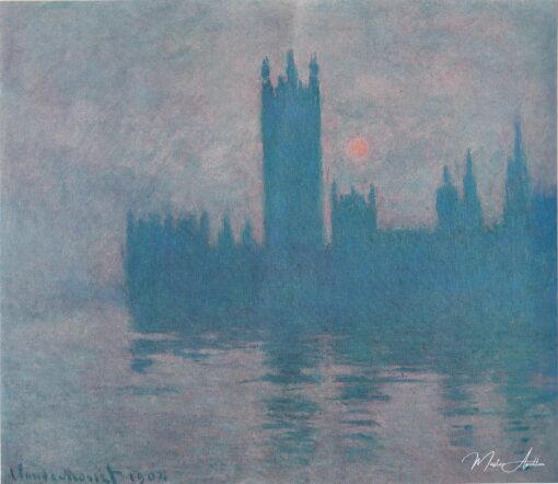 O Parlamento de Londres (W 1602) – Claude Monet Claude Monet Master Apollon 2