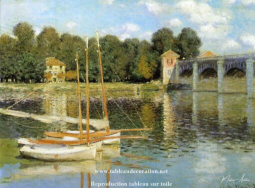 O Ponto de Argenteuil – Pintura de Claude Monet barco Claude Monet Master Apollon