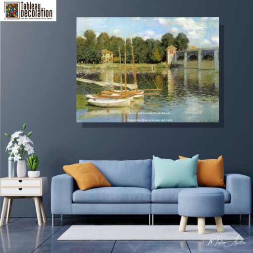 O Ponto de Argenteuil – Pintura de Claude Monet barco Claude Monet Master Apollon 3