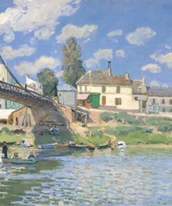 A ponte de Villeneuve-la-Garenne – Alfred Sisley Alfred Sisley Master Apollon