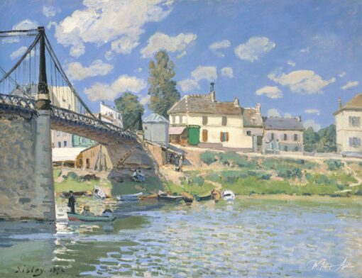A ponte de Villeneuve-la-Garenne – Alfred Sisley Alfred Sisley Master Apollon 2