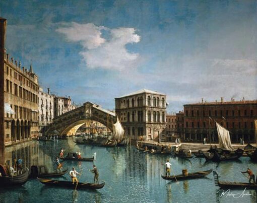 A ponte de Rialto, Veneza de Giovanni Antonio Canal Giovanni Antonio Canal Master Apollon