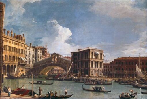 A ponte de Rialto, Veneza, vista do norte – Giovanni Antonio Canal Giovanni Antonio Canal Master Apollon