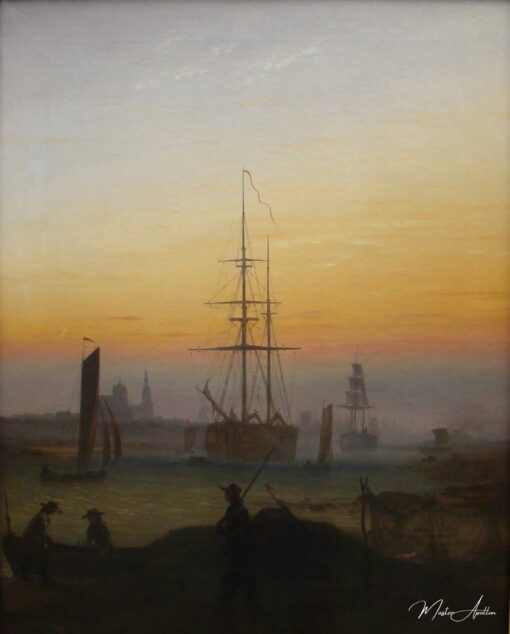 O Porto de Greifswald – Caspar David Friedrich Caspar David Friedrich Master Apollon