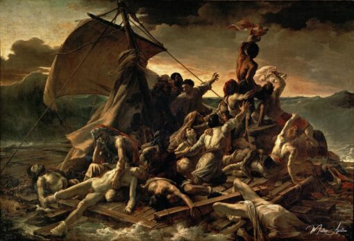 A jangada da Medusa – Théodore Géricault Reprodução de arte popular Master Apollon