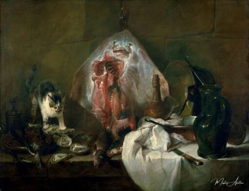 O raio ou, o interior da cozinha – Jean Siméon Chardin Jean Siméon Chardin Master Apollon