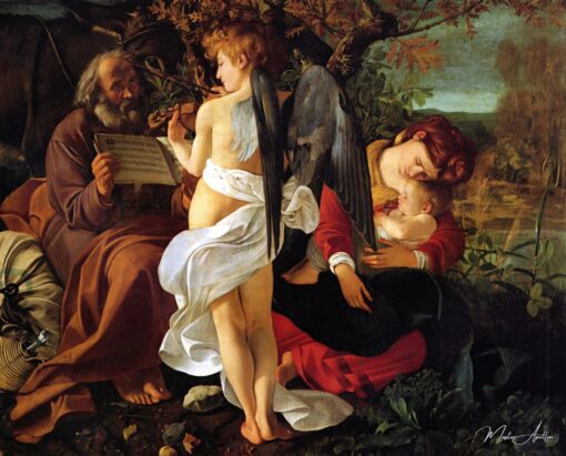O descanso durante o êxodo do Egito – Caravaggio Caravaggio Master Apollon