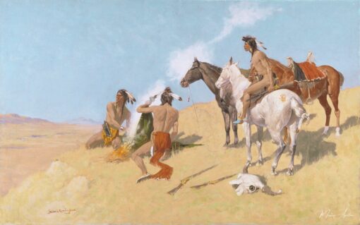 O sinal de fumaça, 1905 – Frederic Remington Frederic Remington Master Apollon 2