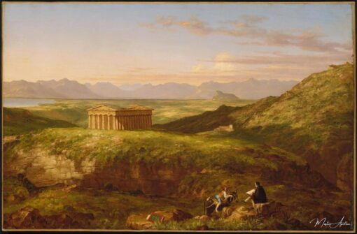 O Templo de Ségeste com o artista desenhando – Thomas Cole Thomas Cole Master Apollon