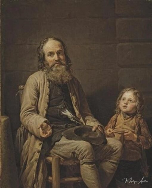 O velho mendigo e a criança – Nicolas Bernard Lépicié Nicolas Bernard Lépicié Master Apollon 2