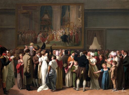 O visionamento público do “Coroamento” de David no Louvre – Louis Boilly Louis Boilly Master Apollon 2