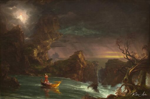 A viagem da vida: A vida do homem – Thomas Cole Thomas Cole Master Apollon