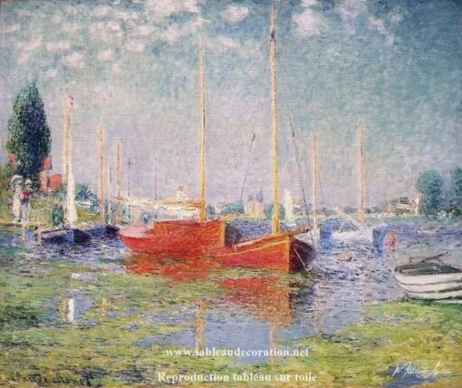 Os barcos vermelhos, Argenteuil – Claude Monet Claude Monet Master Apollon