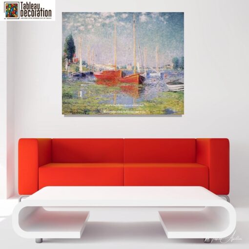 Os barcos vermelhos, Argenteuil – Claude Monet Claude Monet Master Apollon 4
