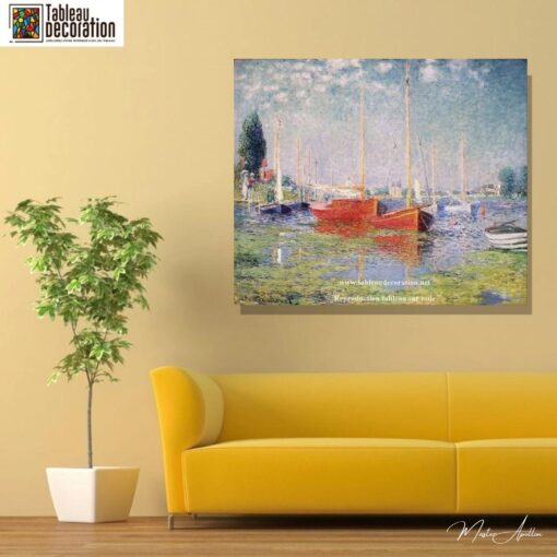 Os barcos vermelhos, Argenteuil – Claude Monet Claude Monet Master Apollon 6