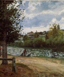 As margens do Oise em Pontoise – Camille Pissarro Camille Pissarro Master Apollon