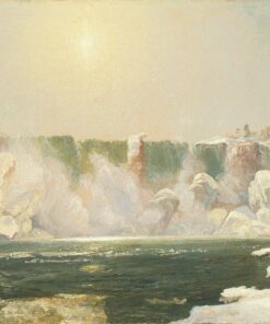 As cataratas do Niágara no inverno – Jasper Francis Cropsey Jasper Francis Cropsey Master Apollon