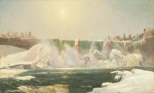 As cataratas do Niágara no inverno – Jasper Francis Cropsey Jasper Francis Cropsey Master Apollon