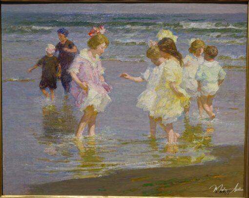 Crianças Brincando na Água – Edward Henry Potthast Edward Henry Potthast Master Apollon 2