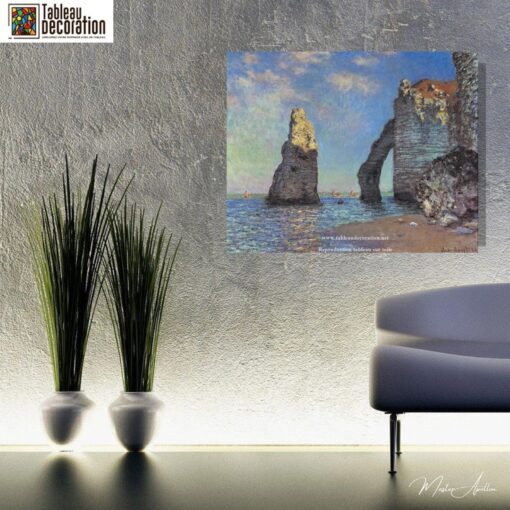 As Falésias em Étretat – Pintura de Monet Claude Monet Master Apollon 6