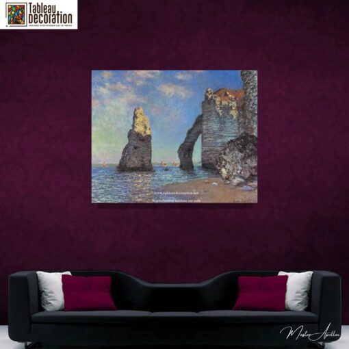As Falésias em Étretat – Pintura de Monet Claude Monet Master Apollon 7