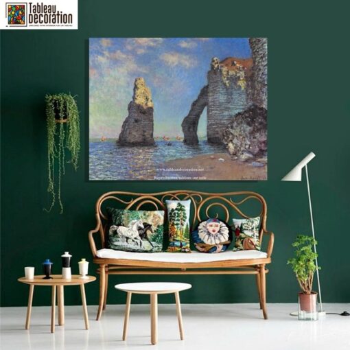 As Falésias em Étretat – Pintura de Monet Claude Monet Master Apollon 3