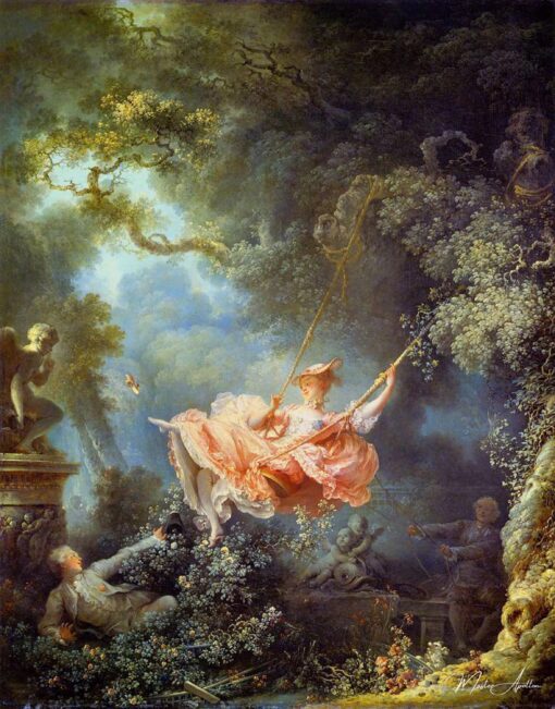 Os felizes acidentes da gangorra – Jean-Honoré Fragonard Jean-Honoré Fragonard Master Apollon