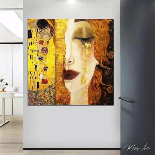 As lágrimas de ouro – Gustav Klimt (personalizado) Gustav Klimt Master Apollon 3