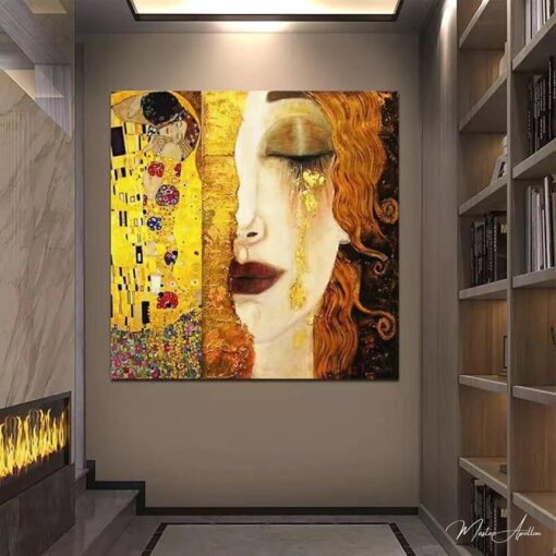 As lágrimas de ouro – Gustav Klimt (personalizado) Gustav Klimt Master Apollon 4