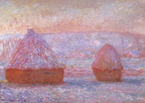 As Moinhos, Giverny, efeito da manhã – Claude Monet As pedras de moinho de Claude Monet Master Apollon
