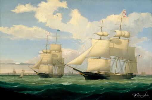 Os navios “Flecha Alada” e “Cruz do Sul” no porto de Boston, 1853 – Fitz Henry Lane Fitz Henry Lane Master Apollon 2