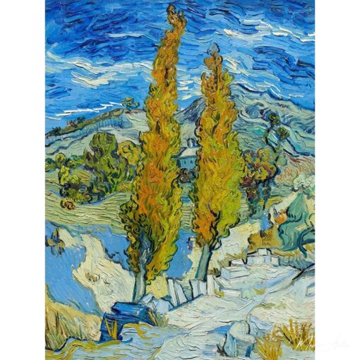 Os choupos em Saint-Rémy – Van Gogh Vincent Van Gogh Master Apollon