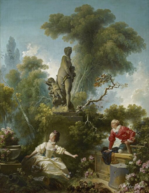 Os Progressos do Amor: O Encontro – Jean-Honoré Fragonard Jean-Honoré Fragonard Master Apollon